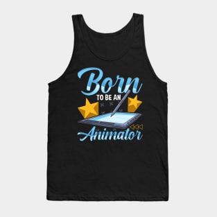 Born To Be An Animator Professional Artist Tank Top